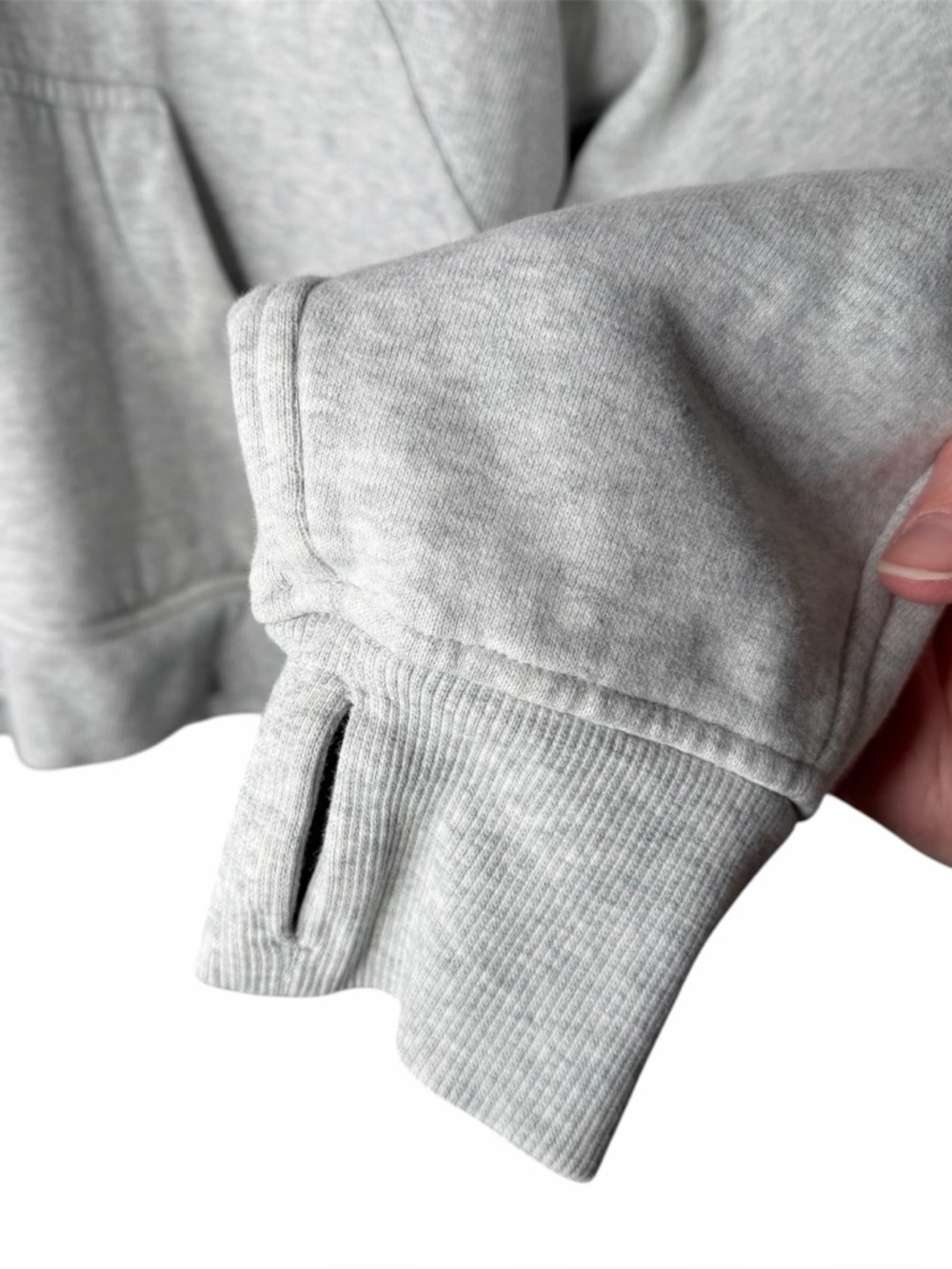 Lululemon Scuba Oversized Full Zip Heathered Core Ultra Light Grey Size M/L - Picture 10 of 11